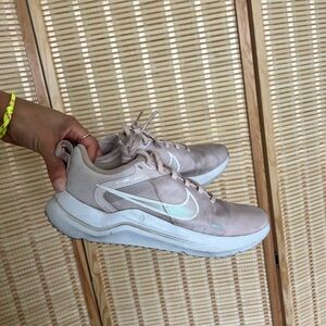 Nike Pink and White Sneakers Modern Lifestyle Design